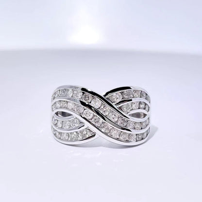 White Gold Channel Set Diamond Ring