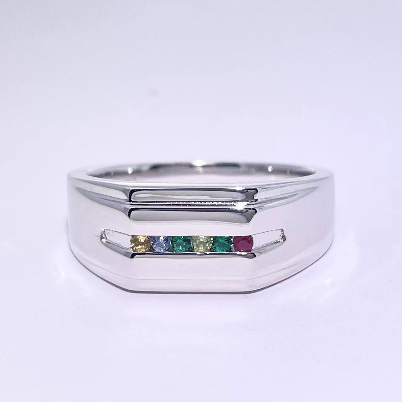 Wide Band Family Ring