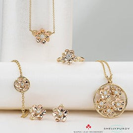 Alberta Wild Rose Diamond Necklace