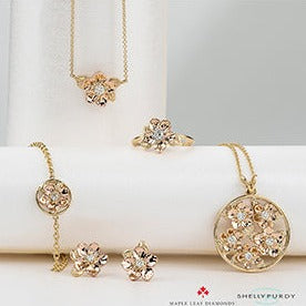 Alberta Wild Rose Diamond Necklace