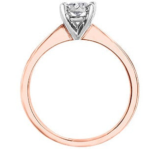 10K Gold Illusion Set Diamond Solitaire Ring