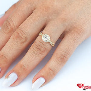 10K Yellow Gold Diamond Ring