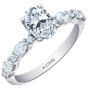 18K White Gold 1.18ct Diamond Engagement Ring