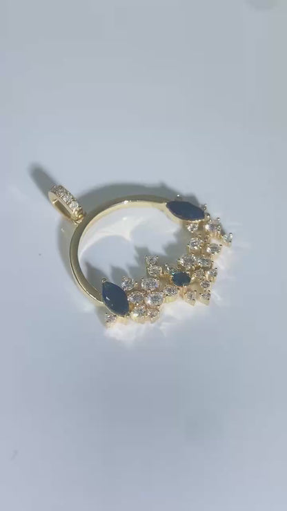 Diamond & Sapphire Pendant