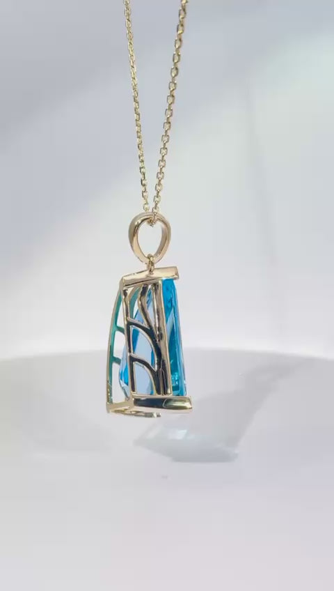 Blue Topaz Necklace