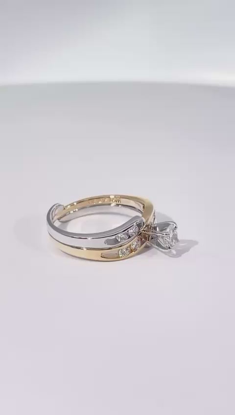 Two Tone Wedding Set