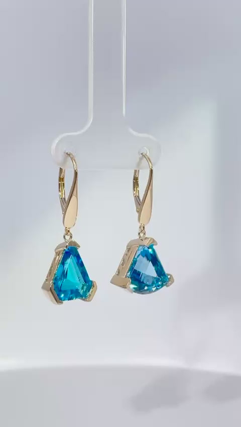 Blue Topaz Earrings