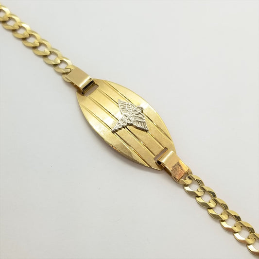 10K Yellow Gold Medical Alert Bracelet