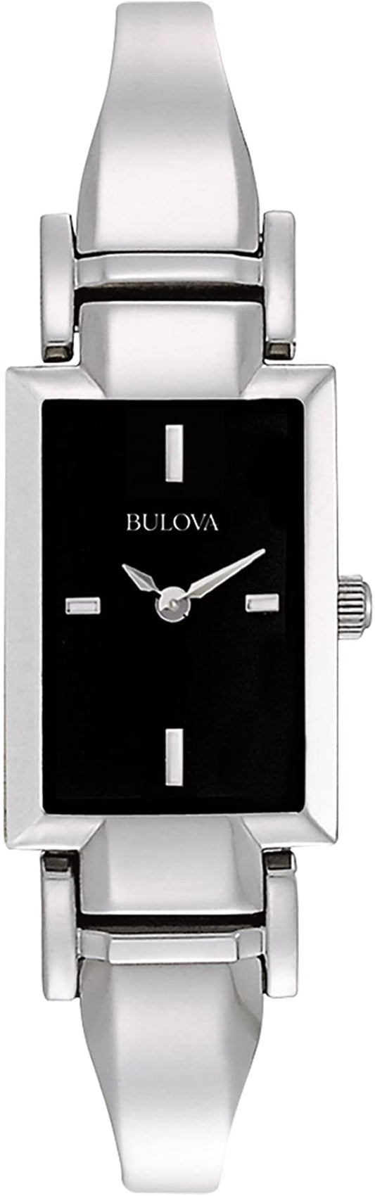 Bulova Stainless Steel Rectangular Watch