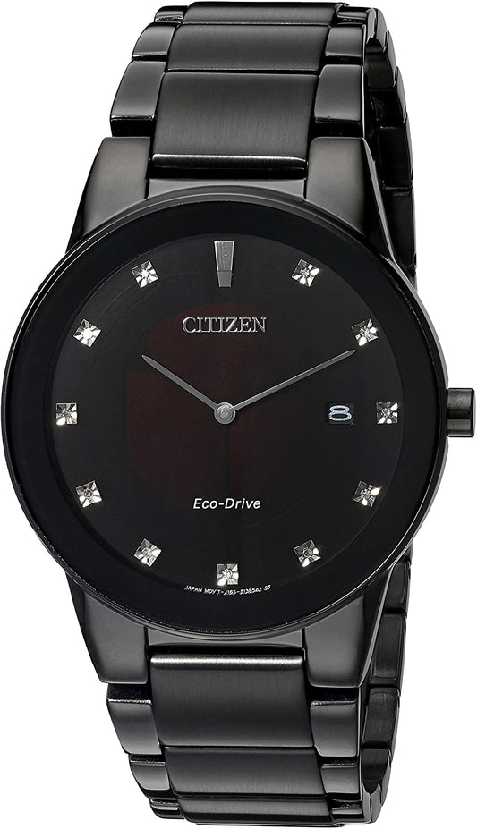 Citizen Eco Drive Full Black with Diamonds Watch