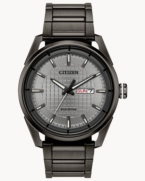 Citizen Eco Drive Gray Ion Plated Watch
