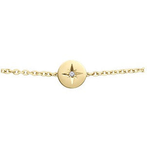 Yellow Gold Star Bracelet