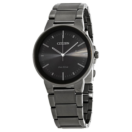 Citizen Eco Drive Black Stainless Steel Watch