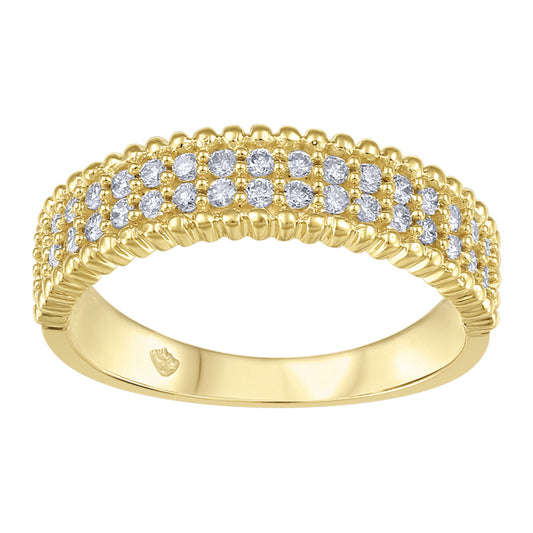 10K Yellow Gold Diamond Band