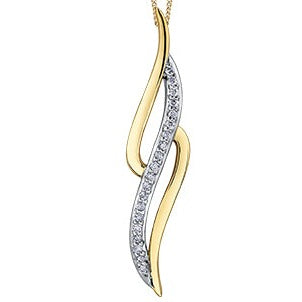 10K Yellow Gold Diamond Necklace