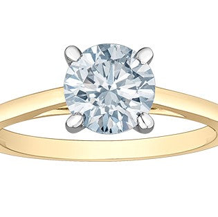 14K Yellow Gold 1.00ct Lab Grown Diamond Ring