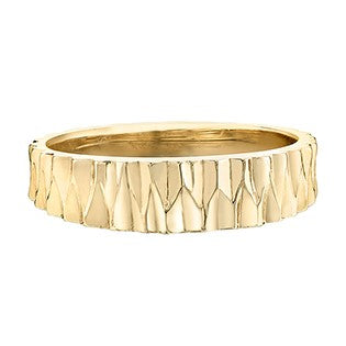 Yellow Gold Textured Band