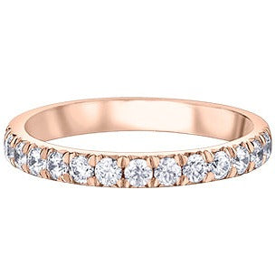 10K Rose Gold Stackable Diamond Ring