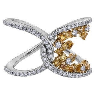 14K Two Tone Diamond Ring