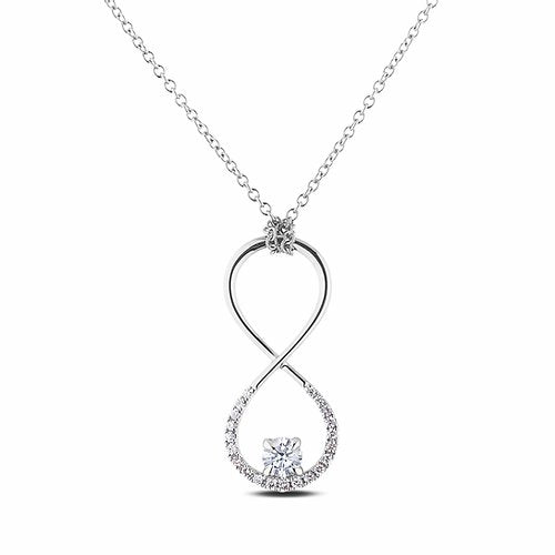 10K Infinity Diamond Necklace
